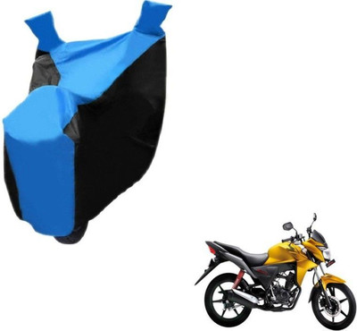 Mdstar Waterproof Two Wheeler Cover for Honda(CB Unicorn, Black, Blue)