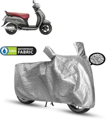 PAGORA Waterproof Two Wheeler Cover for Suzuki(Access SE, Silver)