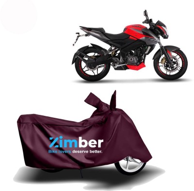 ZIMBER Two Wheeler Cover for Bajaj(Pulsar 200 NS DTS-i, Maroon)