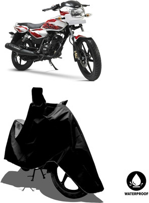 Amexride Waterproof Two Wheeler Cover for TVS(Phoenix 125, Black)