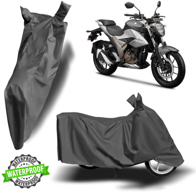 NG Auto Front Waterproof Two Wheeler Cover for Suzuki(Gixxer 250, Grey)
