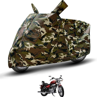 MOCKHE Waterproof Two Wheeler Cover for Royal Enfield(Thunderbird 500, Brown)