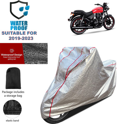PAGORA Waterproof Two Wheeler Cover for Royal Enfield(Thunderbird 350, Silver)