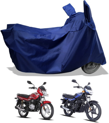 Amexride Two Wheeler Cover for Bajaj(Platina, Blue)