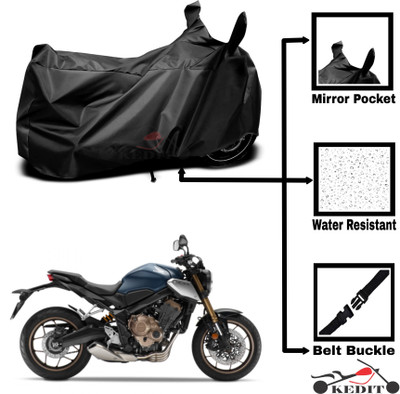 KEDIT Two Wheeler Cover for Honda(CBR 650F, Black)