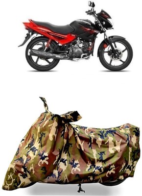 VESMEI Waterproof Two Wheeler Cover for Hero(Glamour Programmed FI, Multicolor)