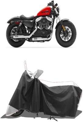 SUGASHRI Waterproof Two Wheeler Cover for Harley Davidson(Forty Eight, White, Black)