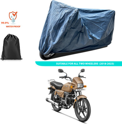 CODOKI Waterproof Two Wheeler Cover for Hero(Splendor Plus, Blue)