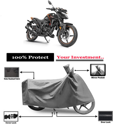 Amexride Two Wheeler Cover for Honda(X-Blade, Grey)