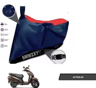 smwzxyu Waterproof Two Wheeler Cover for Honda(Activa 6G, Red, Blue)