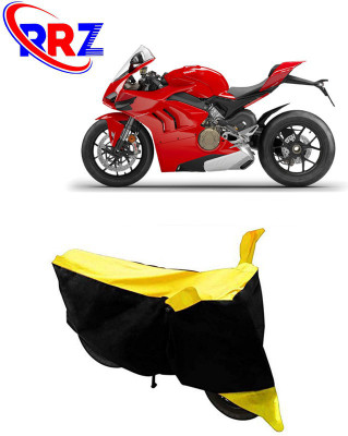 RRZ Waterproof Two Wheeler Cover for Ducati(Panigale, Black, Yellow)
