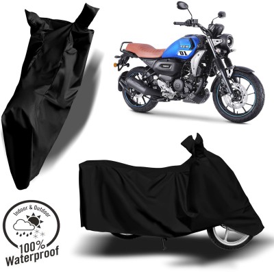 ROYAL AUTO MART Waterproof Two Wheeler Cover for Yamaha(FZ-X, Black)