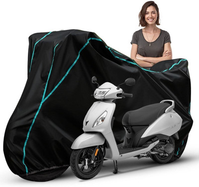 Car Styling Waterproof Two Wheeler Cover for TVS(Jupiter, Black, Blue, Multicolor)