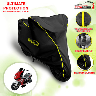AUTOCOZEN Waterproof Two Wheeler Cover for TVS(Creon, Black)