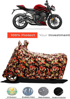 Amexride Two Wheeler Cover for Triumph(Street Triple RS BS6, Multicolor)