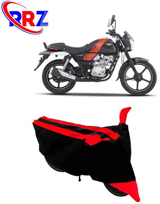 RRZ Waterproof Two Wheeler Cover for Bajaj(V12, Black, Red)