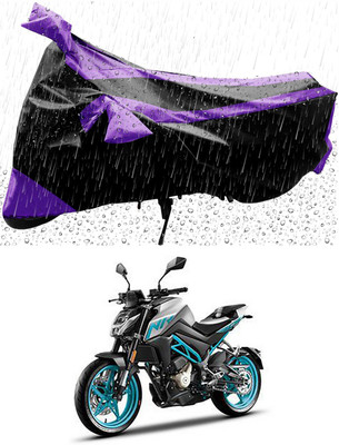 Mdstar Waterproof Two Wheeler Cover for CFMoto(300NK, Purple, Black)