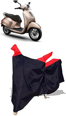 Amexride Two Wheeler Cover for Bajaj(New Chetak, Black)