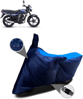 DeepShakshi AUTOMOTIVE Two Wheeler Cover for Bajaj(CT110, Blue, Black)