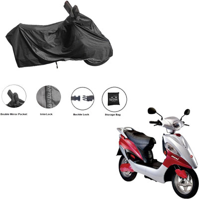 RiderShine Waterproof Two Wheeler Cover for Hero(Electric Maxi, Black)