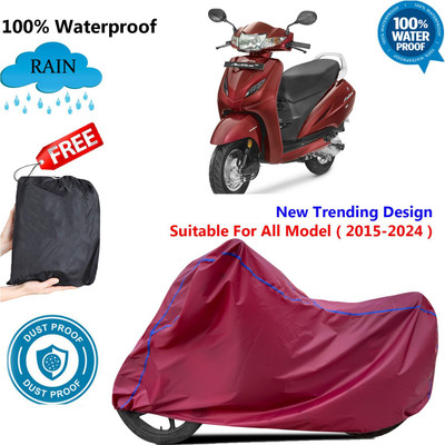 AUTOCAD Waterproof Two Wheeler Cover for Honda(Activa 4G, Maroon)