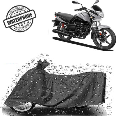 ROYAL AUTO MART Waterproof Two Wheeler Cover for Hero(Splendor I Smart, Grey)