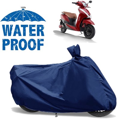 AutoGalaxy Waterproof Two Wheeler Cover for Ampere(Magnus BS6, Blue)