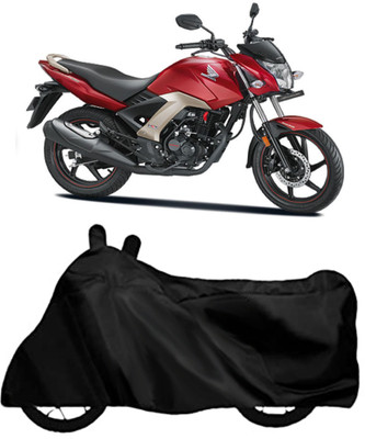 ROYAL AUTO MART Waterproof Two Wheeler Cover for Mahindra, Universal For Bike(Centuro, Black)