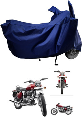 Amexride Two Wheeler Cover for Royal Enfield(Twin spark, Blue)