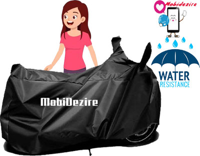 Mobidezire Waterproof Two Wheeler Cover for Hero(Pleasure Plus, Black)