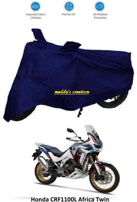 AutoRash Waterproof Two Wheeler Cover for Honda(CRF1000L Africa Twin, Blue)