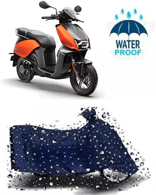 Little Laughs Waterproof Two Wheeler Cover for Hero(Electric Wave Dx, Blue)