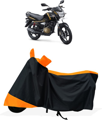 Tricway Two Wheeler Cover for TVS(Victor Premium BS6, Orange)