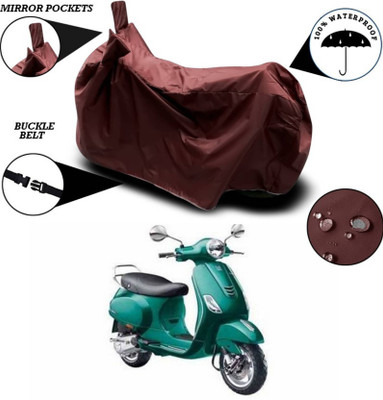 AASHTIK MART Two Wheeler Cover for Vespa(Vespa VXL, Maroon)
