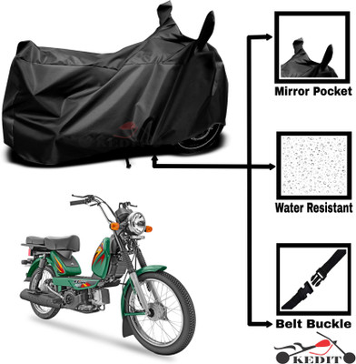 KEDIT Two Wheeler Cover for TVS(Heavy Duty Super XL, Black)