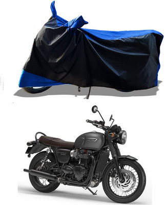 DeepShakshi AUTOMOTIVE Waterproof Two Wheeler Cover for Triumph(Bonneville T120 Black BS6, Blue)