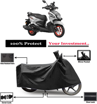 Amexride Two Wheeler Cover for Yamaha(RayZR 125 Fi, Black)