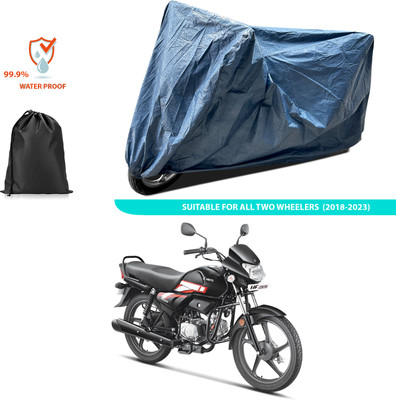 GOSHIV-car and bike accessories Waterproof Two Wheeler Cover for Hero(Blue)