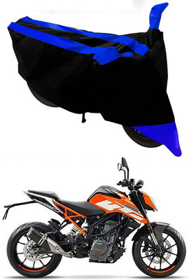 Mdstar Waterproof Two Wheeler Cover for KTM(250 Duke, Blue, Black)