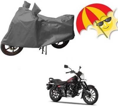 MMSSTAR Waterproof Two Wheeler Cover for Bajaj(Avenger 220 Street, Grey)