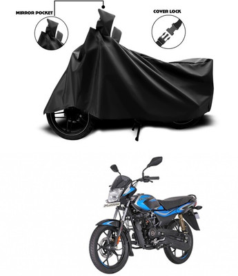DeepShakshi AUTOMOTIVE Two Wheeler Cover for Bajaj(Platina 110 H-Gear, Black)