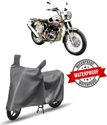 ZIMBER Two Wheeler Cover for Royal Enfield(Bullet Trials 500, Grey)