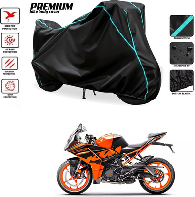 PAGORA Waterproof Two Wheeler Cover for KTM(RC 200 BS6, Black)