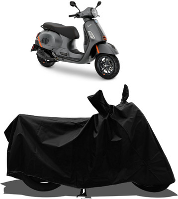 Tricway Waterproof Two Wheeler Cover for Vespa(GTS Super 300 BS6, Black)