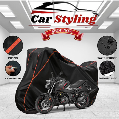 Car Styling Waterproof Two Wheeler Cover for Hero(Xtreme Sports, Black, Red)