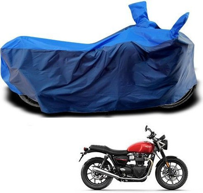 DeepShakshi AUTOMOTIVE Waterproof Two Wheeler Cover for Triumph(Twin spark, Blue)