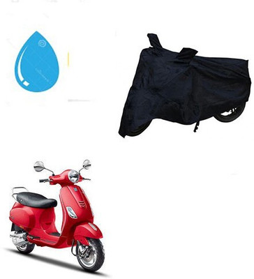 DeepShakshi AUTOMOTIVE Waterproof Two Wheeler Cover for Piaggio(Vespa VXL, Black)