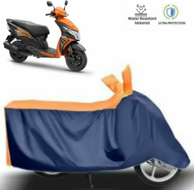 ma collections Waterproof Two Wheeler Cover for Honda(Dio, Orange, Blue)