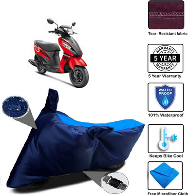 MISSION COLLECTION Waterproof Two Wheeler Cover for Suzuki(Let's, Blue)