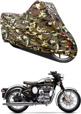 PAGORA Waterproof Two Wheeler Cover for Royal Enfield(Classic Chrome, Yellow)